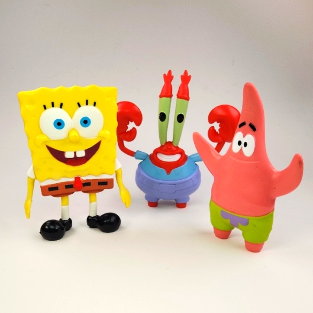 SpongeBob BEND EMS Set Of 3: SPONGEBOB, PATRICK, MR. KRABS